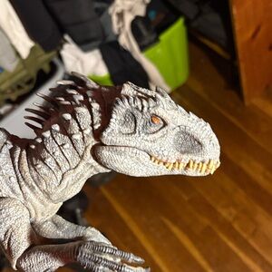 Reptile Dinosaur Figure - Gray and Brown Jurassic World custom made